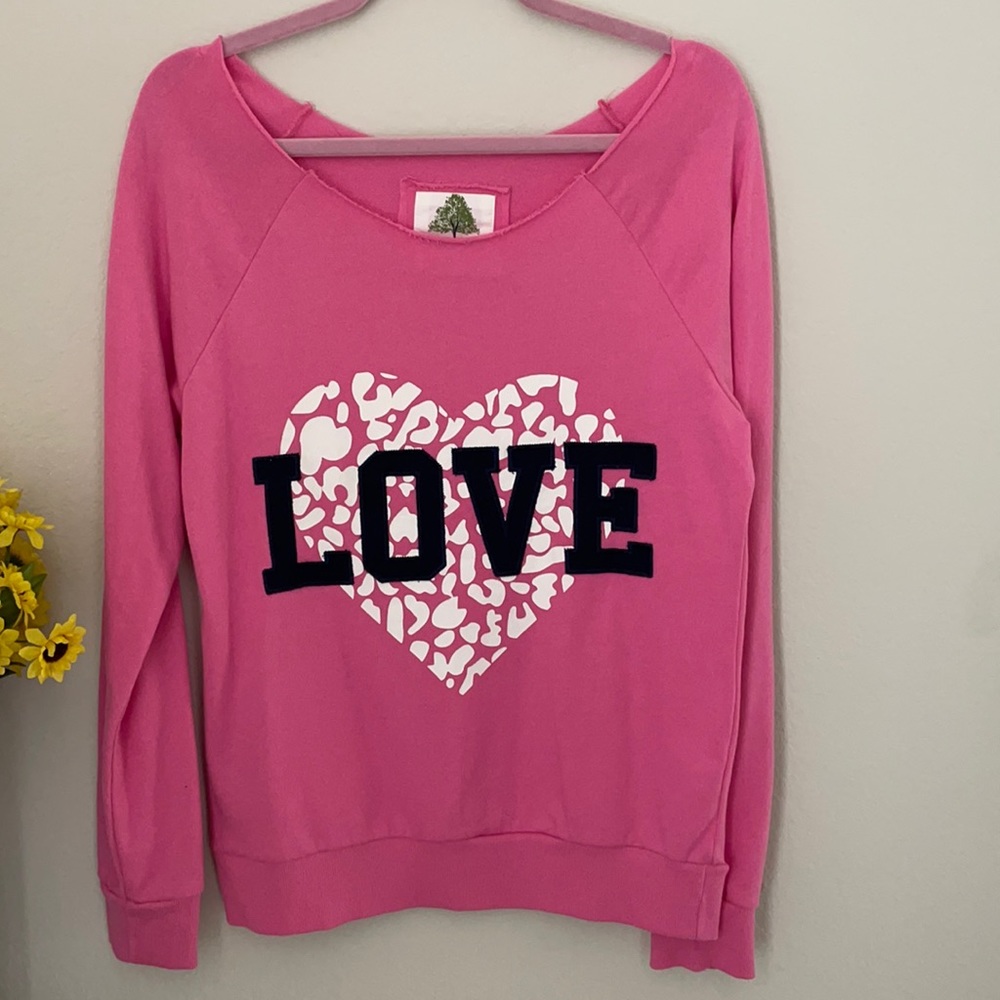 Pink “Love” Sweatshirt Size Xl